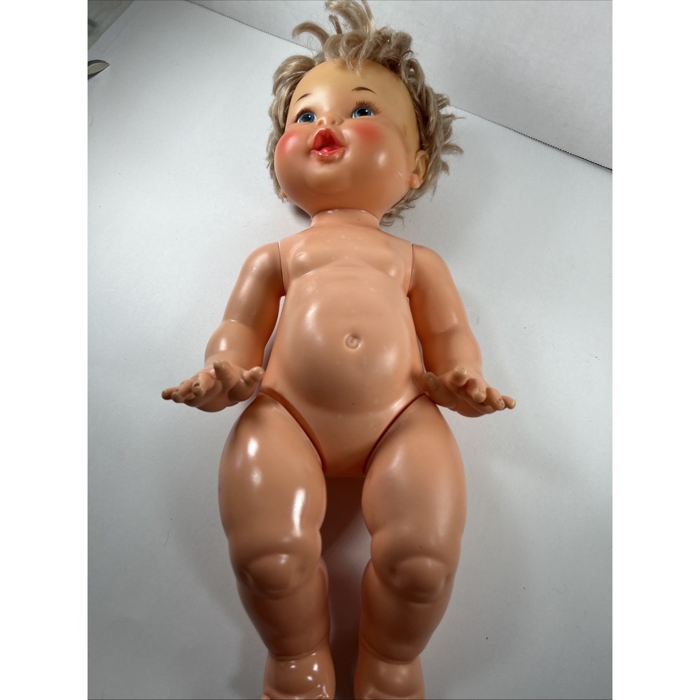 Ideal Toy Co Rub A Dub Baby‎ Doll Bath Girl 1973 Vintage 17 Inch